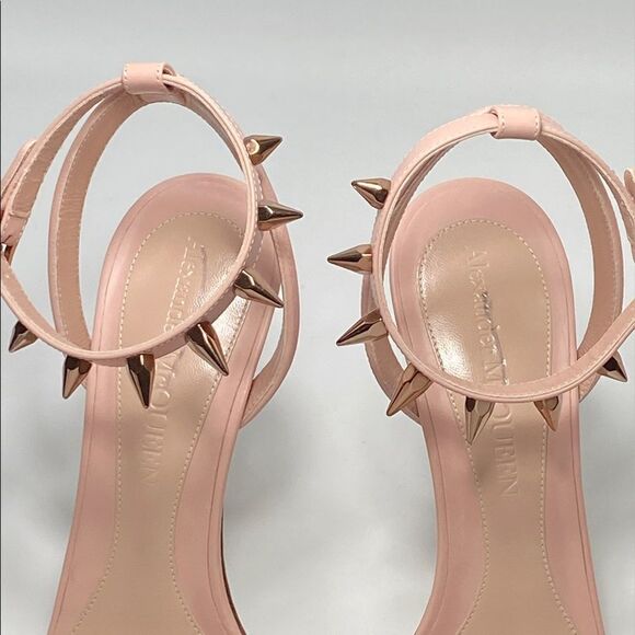 Alexander McQueen Punk Stud Leather High-Heel Sandals size 41 - Picture 6 of 12